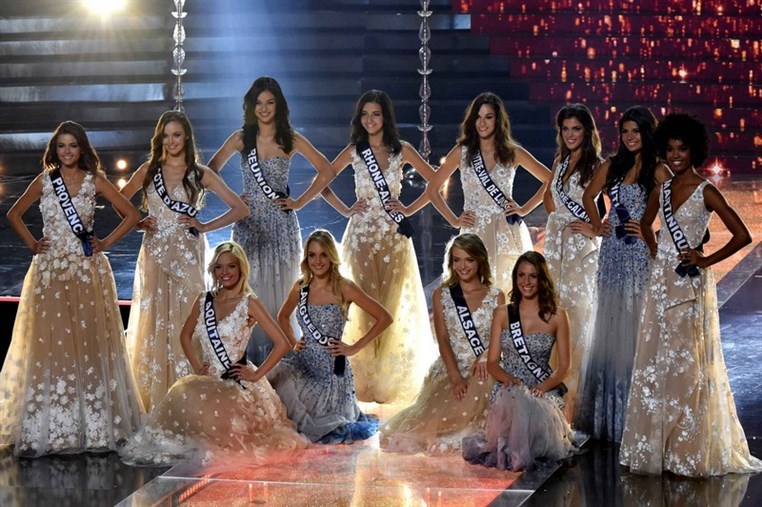 The 12 Finalists of The Miss France Election Dressed by Tony Ward